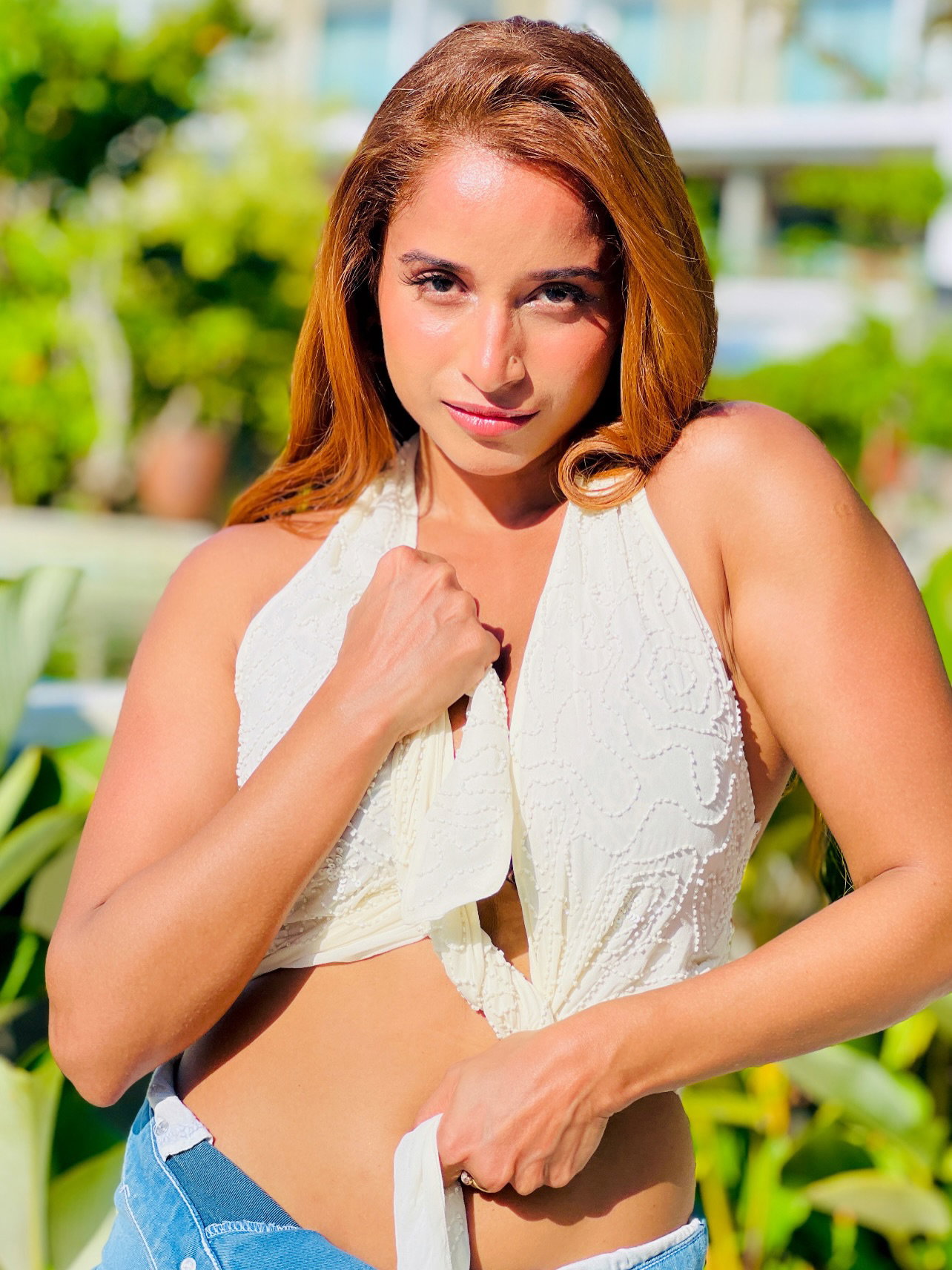 Pooja Bhalekar Sets the Internet Ablaze in a Bold Leopard Print & Denim Resort Look