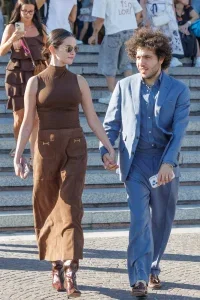 Selena Gomez Brown Venice Look Has the Better Proportion Beside Benny Blanco Blue Suit 29 Selena Gomez Brown Venice Look Has the Better Proportion Beside Benny Blanco Blue Suit
