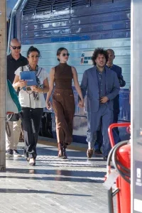 Selena Gomez Brown Venice Look Has the Better Proportion Beside Benny Blanco Blue Suit 32 Selena Gomez Brown Venice Look Has the Better Proportion Beside Benny Blanco Blue Suit