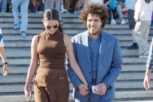 Selena Gomez Brown Venice Look Has the Better Proportion Beside Benny Blanco Blue Suit 31 Selena Gomez Brown Venice Look Has the Better Proportion Beside Benny Blanco Blue Suit