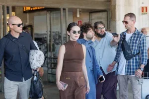 Selena Gomez Brown Venice Look Has the Better Proportion Beside Benny Blanco Blue Suit 30 Selena Gomez Brown Venice Look Has the Better Proportion Beside Benny Blanco Blue Suit